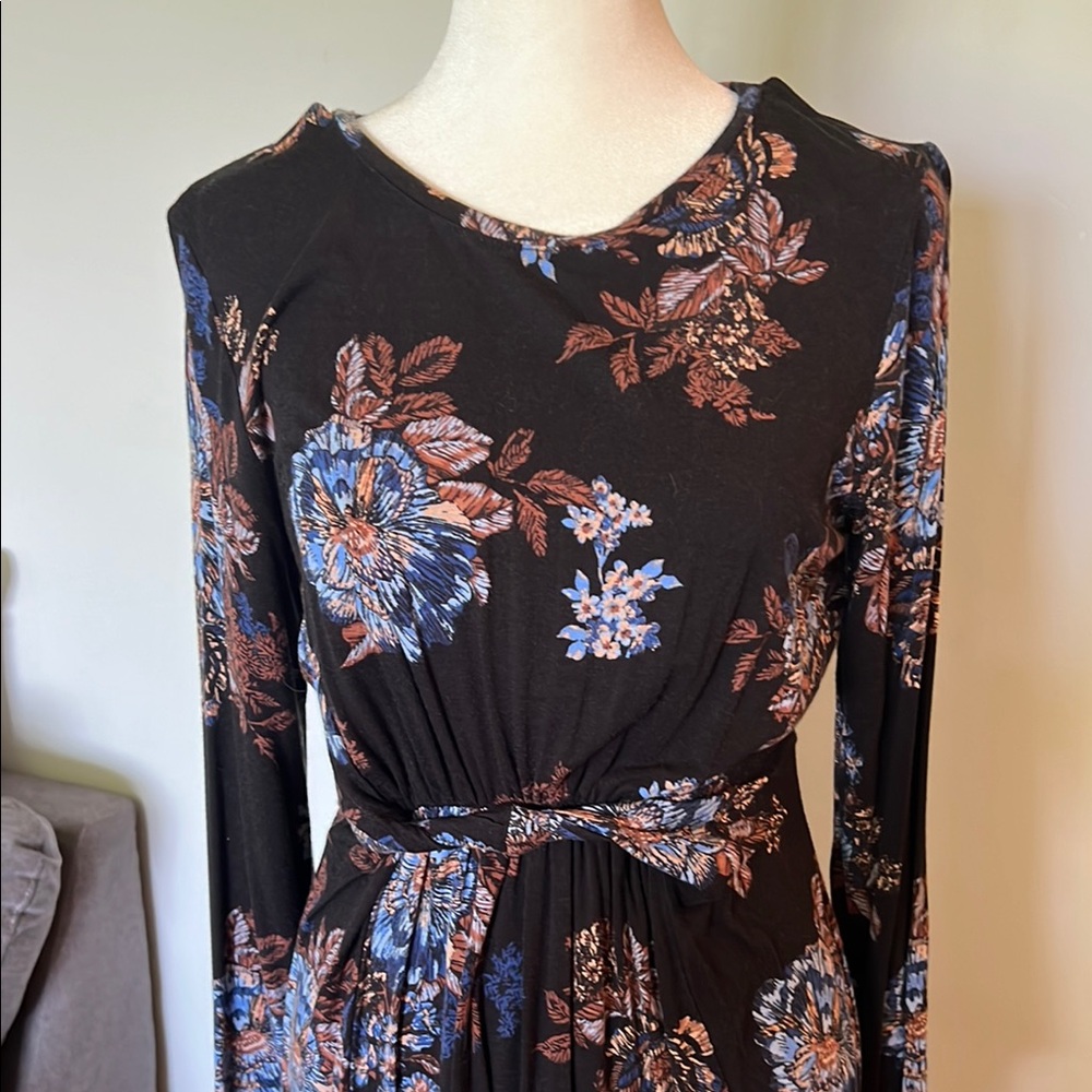 Maurices Small 24/7 Floral Navy Dress